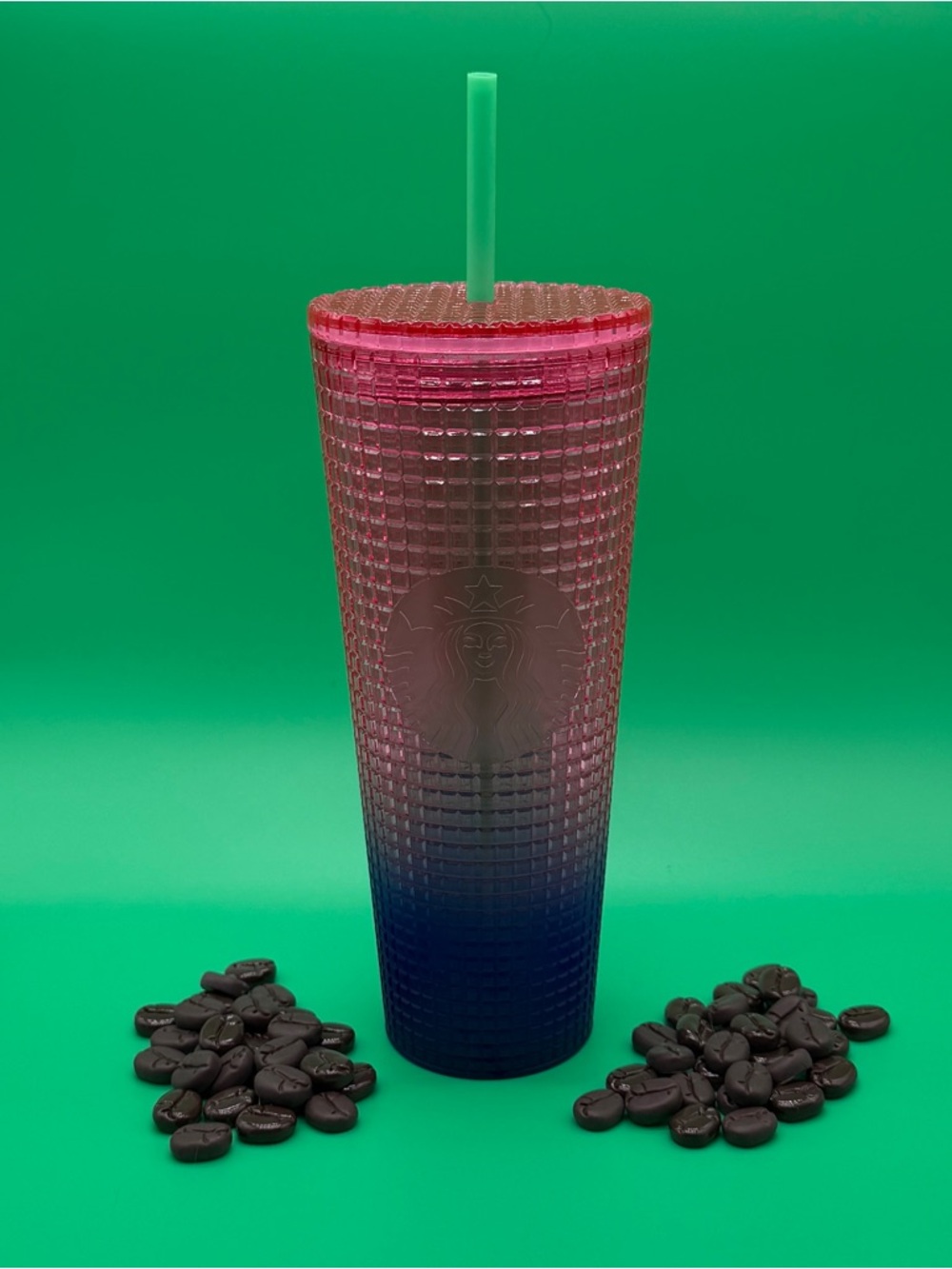 Starbucks Summer 2022 Pink & Purple Grid Venti Cup